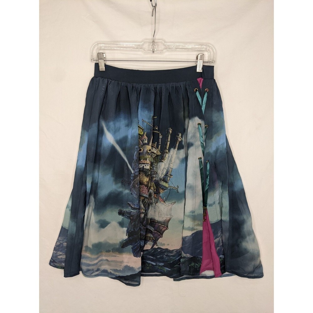 Her Universe Studio Ghibli Howl's Moving Castle Lace-Up Castle Skirt - Picture 1 of 7